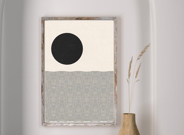 Plakat A3 Obraz na ścianę Boho Abstrakcja K24 Lavender Shop