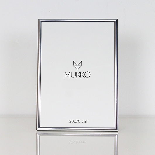 Ramy aluminiowe srebrne zestaw MUKKO