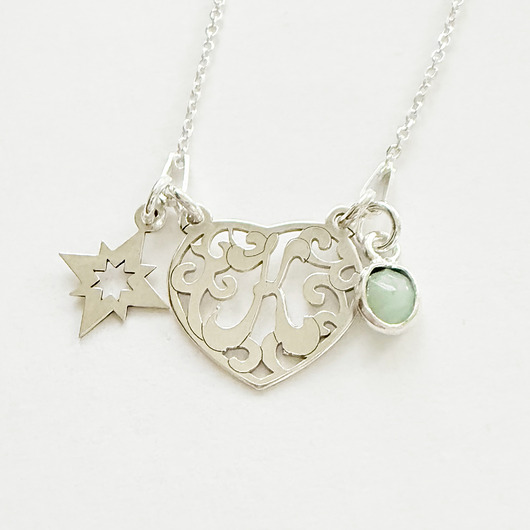 srebrne naszyjniki Światło Gwiazdy- Naszyjnik z przesłaniem