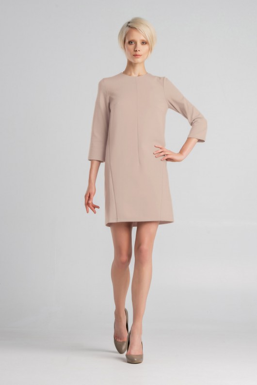 Minimal beige BONJOUR and KISS