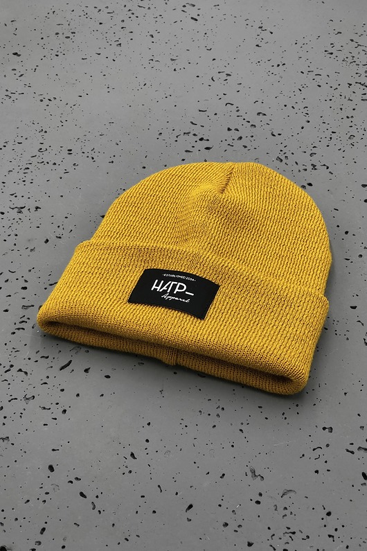 czapki damskie Czapka beanie miodowa - Apparel