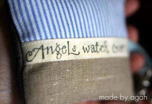 Brelok  &quot;Angels watch over you&quot; dla Beaty made by agah