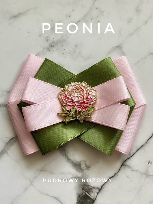broszki Brosza z Peonią  Nowa Kolekcja Peonia