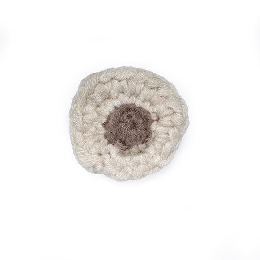 broszki Jasno brązowa broszka sutki - brown nipple broche