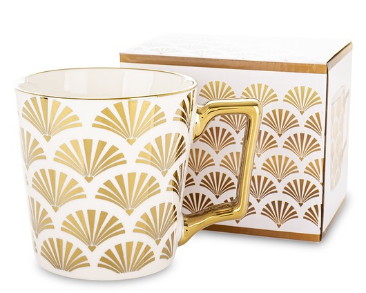 kubki i filiżanki Kubek porcelanowy 310 ml RANGO 14,5x13x8,5 cm