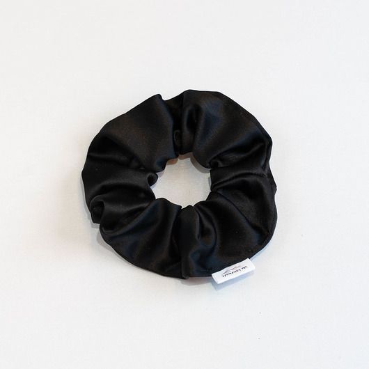 gumki do włosów Scrunchie/frotka BLACK SATIN