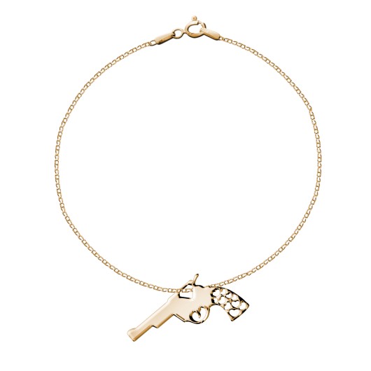 Bransoletka Tiny Chains - pistolet pozłacana by ilo