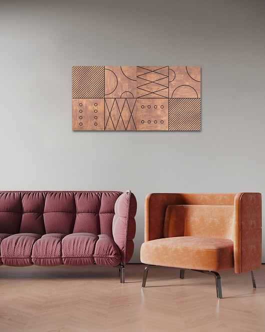 OBRAZ / DEKORACJA ŚCIENNA 100x50cm OVO design