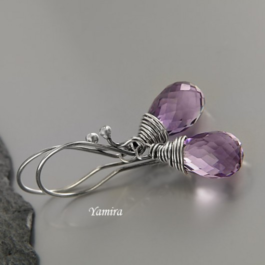 ametysty simple - kolczyki yamira