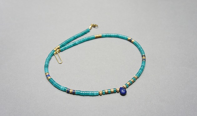 chokery Jadeit sea  /11.08.25/ naszyjnik  - Szlachetna kolekcja