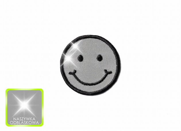 naszywki na ubrania Naszywka Odblaskowa - Smile