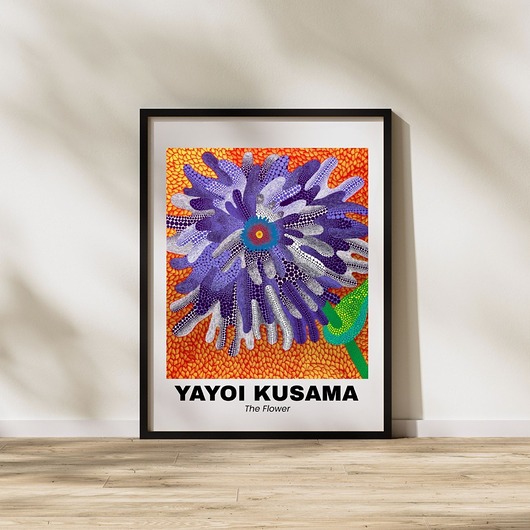 plakaty PLAKAT dekoracyjny kwiat Yayoi Kusama,  poster