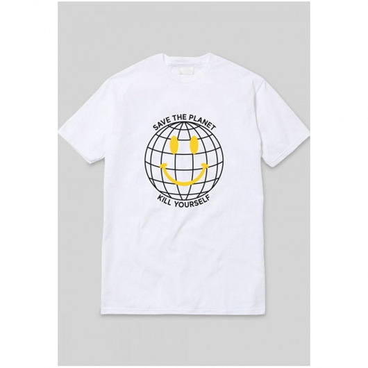 T-shirt Save Planet Black Tee Back to Black
