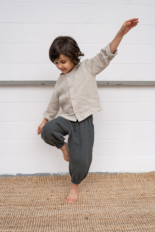 spodnie dla chłopców Spodnie Muślinowe Green