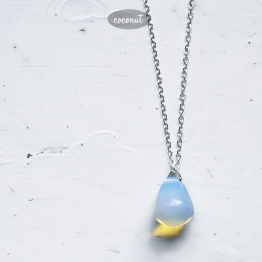 OPAL - srebrny naszyjnik COCONUT