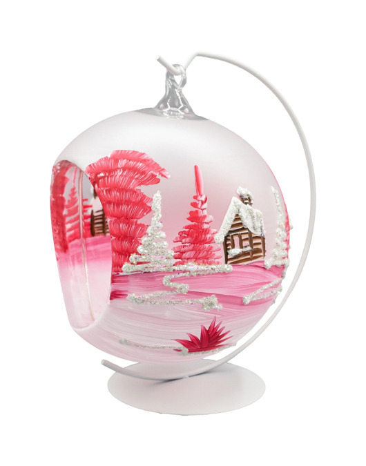 bombki Bombka Lampion ze stojakiem: różowy Kościółek