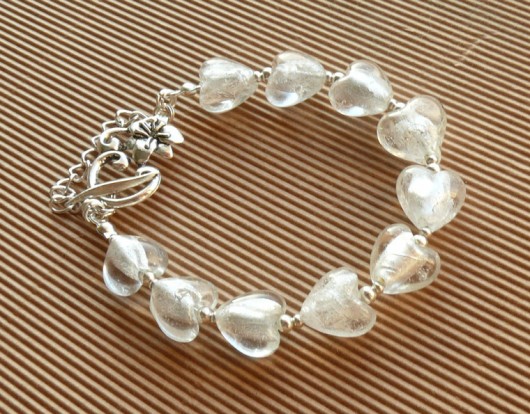 pasteLOVE w bieli - bransoleta ONYX