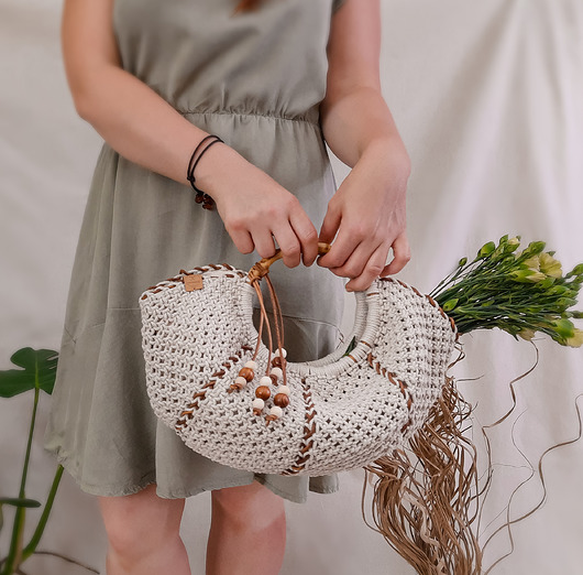 torby na ramię Koszyczek w stylu boho "Betty" - Pure Nature