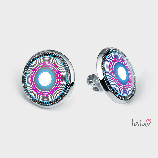 Kolczyki sztyfty PEACE MANDALA laluv