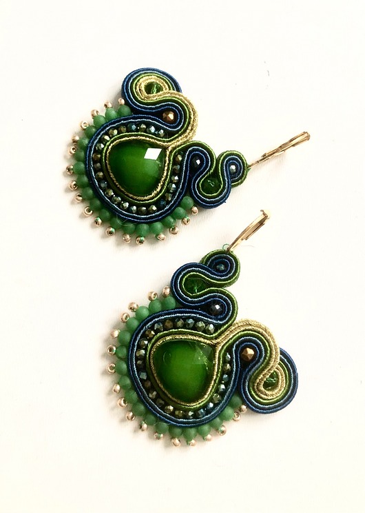 kolczyki soutache Sutaszowe kolczyki SAL