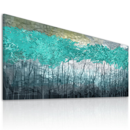 obrazy Obraz na płotnie pejzaż, las, drzewa- 150x60cm