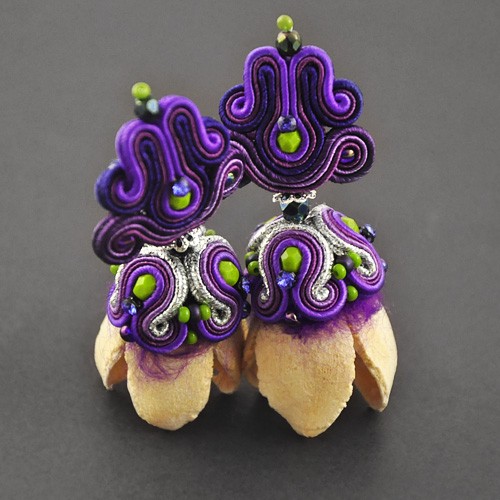 Kwiaty w fioletach 3D Artspirale