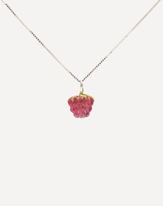 srebrne naszyjniki Naszyjnik srebrny Berry Love z maliną