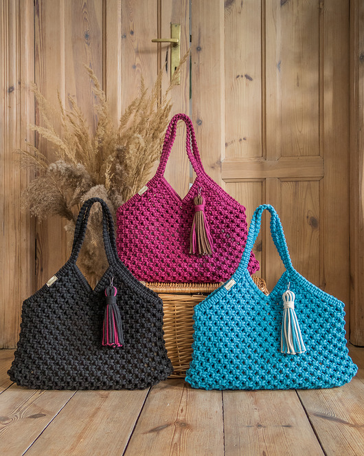 torby na ramię Makramowa torebka Beach Bag M - wybierz swój kolor