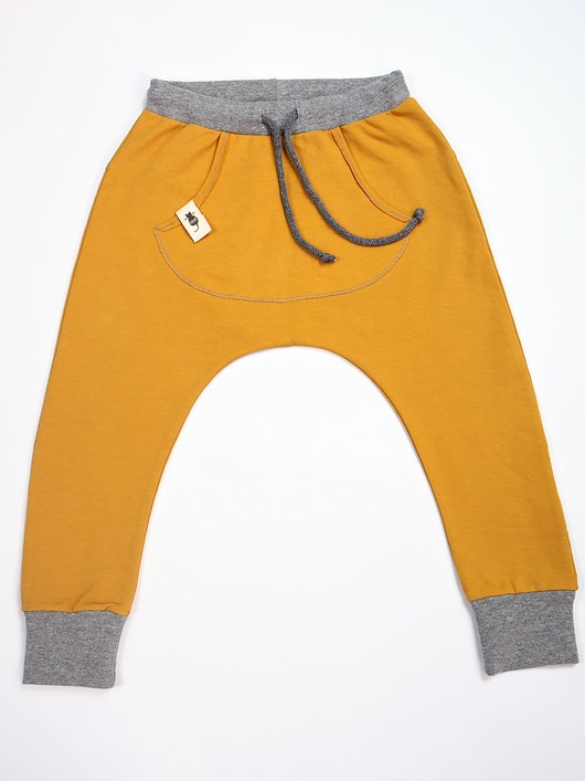 Spodnie BAGGY musztardowe Cudi KiDS