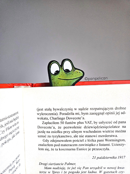 zakładki do książek Zakładka do książki Żabka