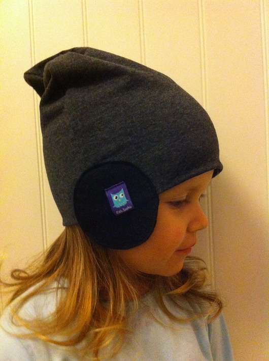 CZAPKA PILOTKA grafitowa Little Sophie