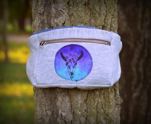 Nerka malowana ręcznie boho ivy style