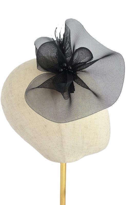 fascynatory POSITANO fascynator czarny mały woal