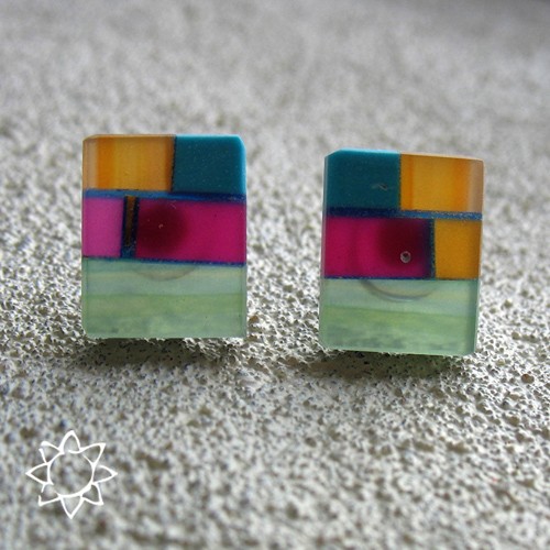 ECO MOSAIC- kolczyki z recyklingu KOS jewellery
