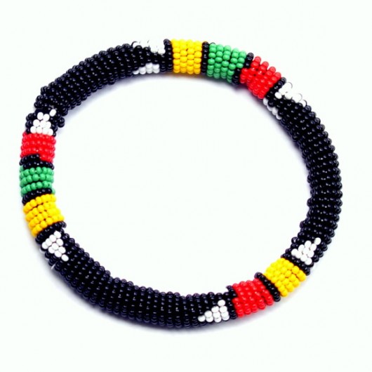 Black African Zulu Bracelet MERAKI