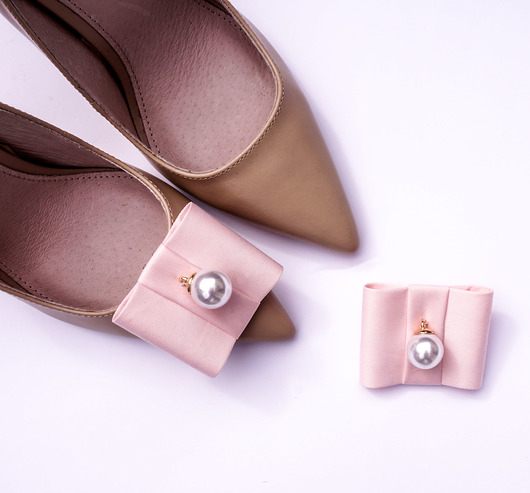 Broszki do butów Coquet FLAT - Powder & Pearl Coquet