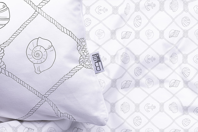 Pościel dwustronna Kotwice Letto Bianco