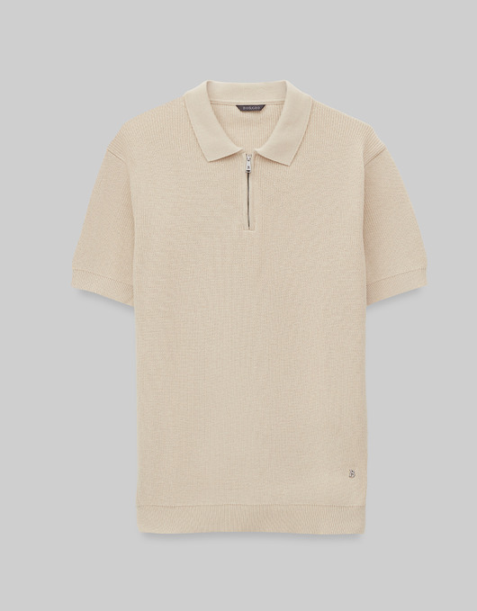 t-shirty męskie Koszulka polo Crespino ecru