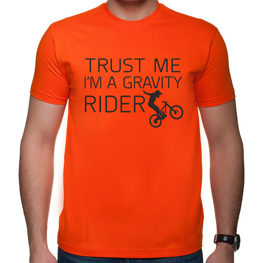 t-shirty męskie Koszulka T-SHIRT, Trust me i"m a gravity rider