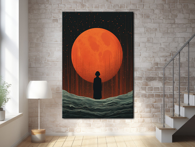 plakaty Pył księżycowy - Plakat - Druk - Kolaż, Abstrakcja, Surrealizm, Loft #1