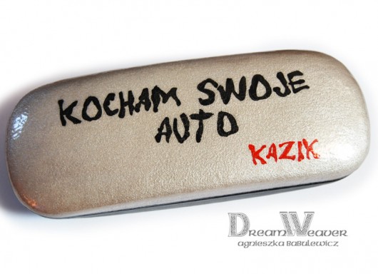 Kocham swoje auto - etui na zamówienie Agnieszka Babulewicz