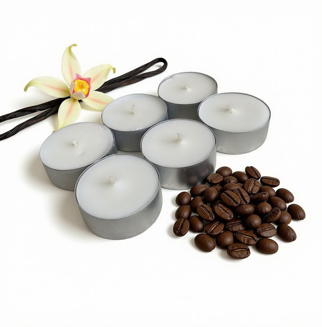 świeczniki i świece Vanilla & Coffee Beans 6 szt./ tealight 85g- wosk sojowy (inne zapachy)