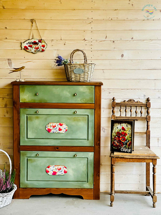 szafki Szafka na buty, ręcznie malowana, sielska, GRATIS zawieszka