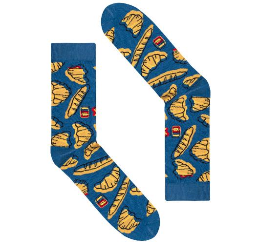 Skarpetki Francja Bagietki i Croissanty 42-46 FAVES. Socks&Friends