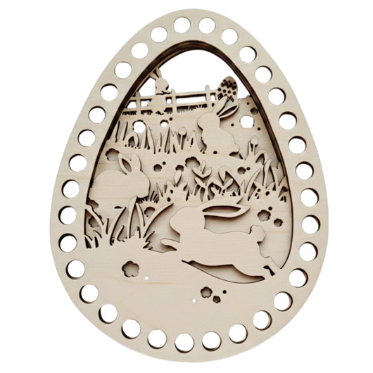 ozdoby wielkanocne Baza do Szydełkowania Wielkanocna 20cm 4 WARSTWY Spód Podstawa 3D Makrama