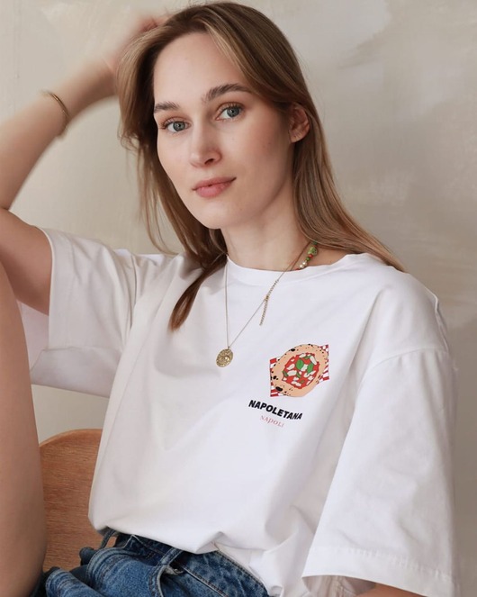 t-shirt damskie Koszulka unisex Slice of Napoli Tee - Classic White