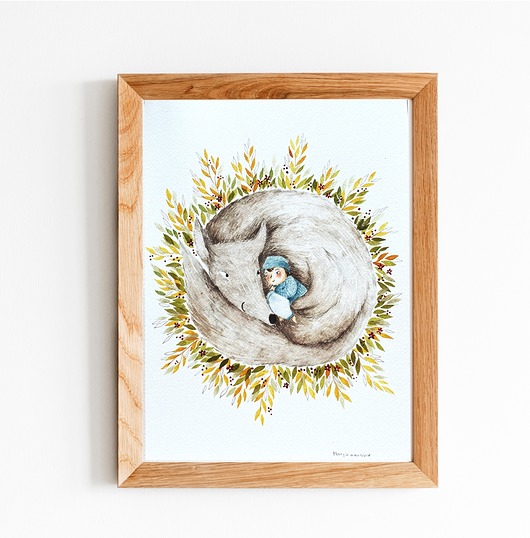 kartki, zaproszenia na chrzest Bajkowy portret dziecka