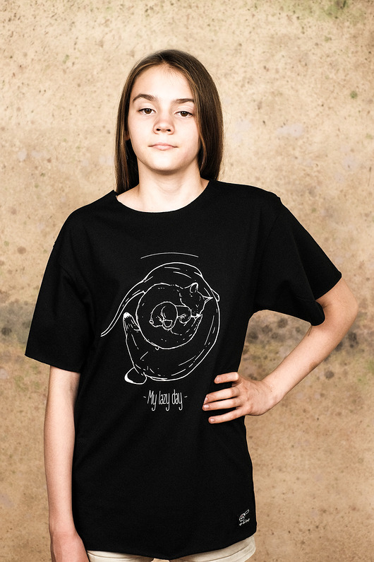 t-shirty dla dziewczynki Bluzka MY LAZY DAY