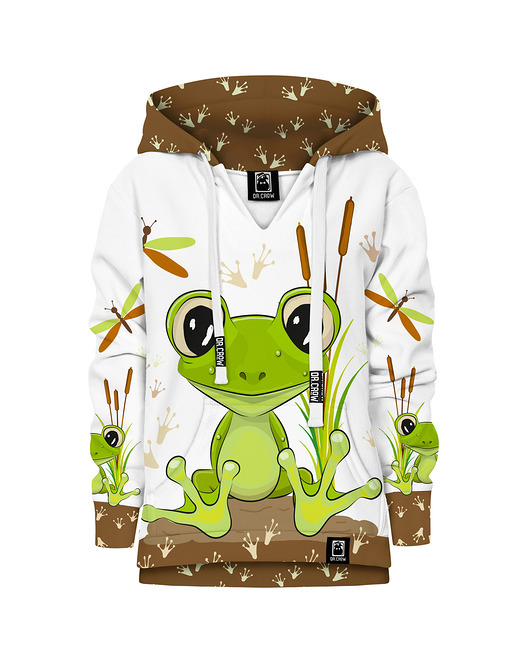 bluzy dla dziewczynki Bluza Dziewczynka DR.CROW Cute Frog
