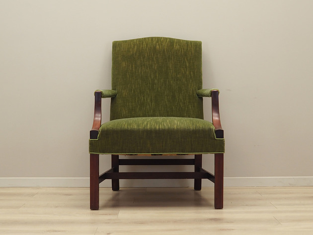 fotele Fotel mahoniowy, duński design, lata 70, produkcja: Dania
